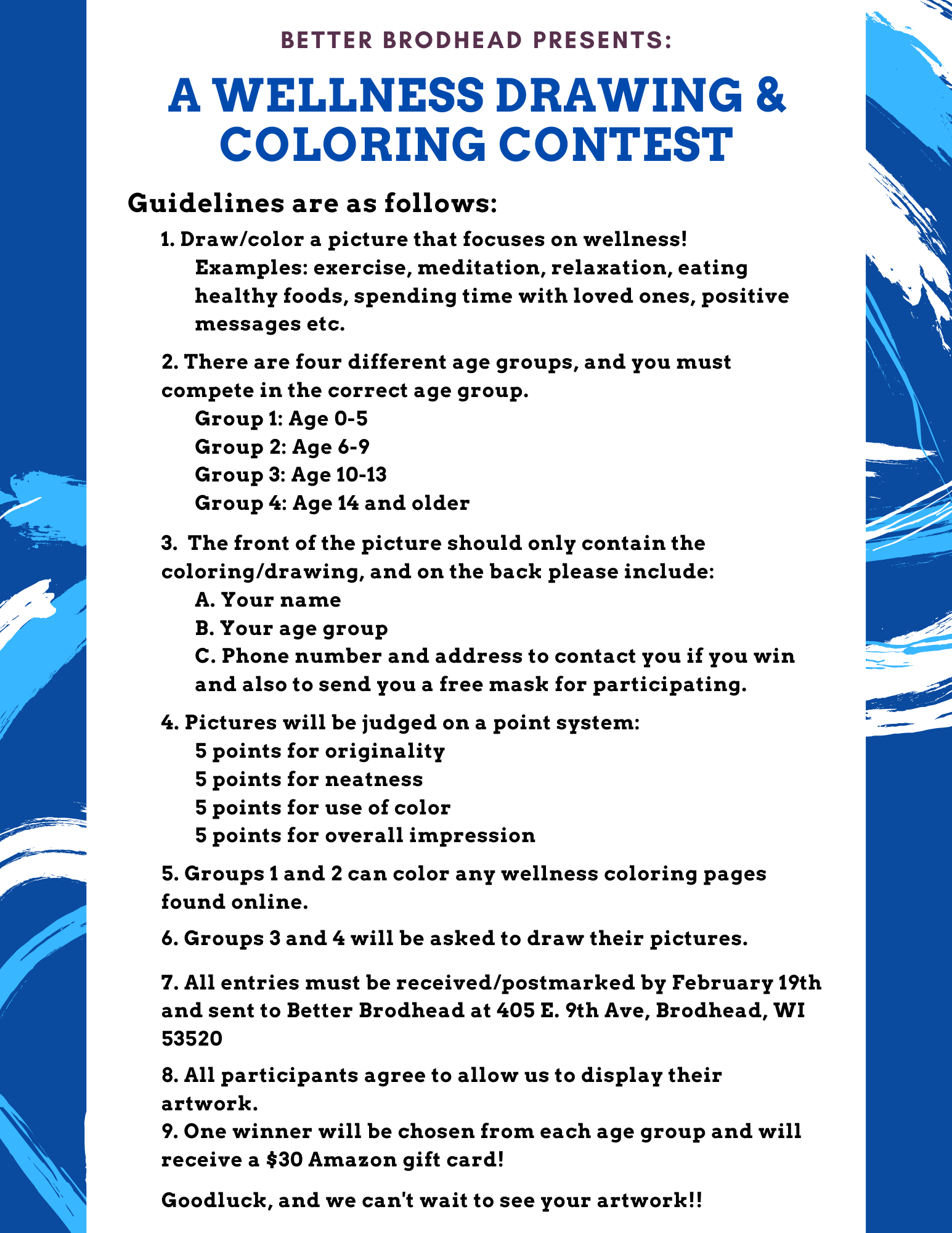 Coloring Contest Flyer